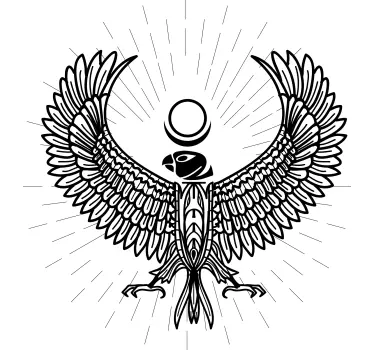 T-shirt ilustração de pássaro majestoso - TenStickers