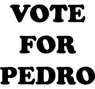 t-shirt "vote para pedro" - TenStickers