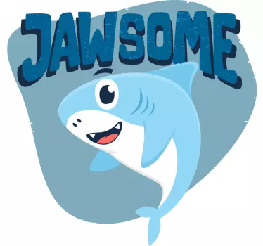 T-shirt design de tubarão incrível - TenStickers