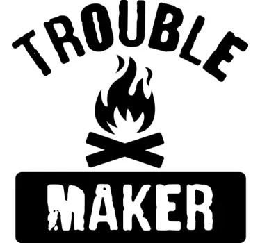 T-shirt criador de problemas divertido - TenStickers
