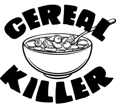 T-shirt tema amante de cereal - TenStickers