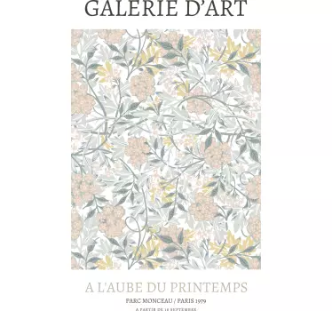T-shirt galeria de arte floral - TenStickers