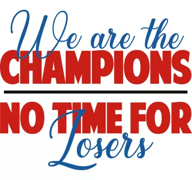 T-shirt declaração de atitude campeã - TenStickers