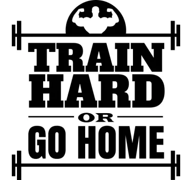T-shirt motivação para treinar com foco - TenStickers