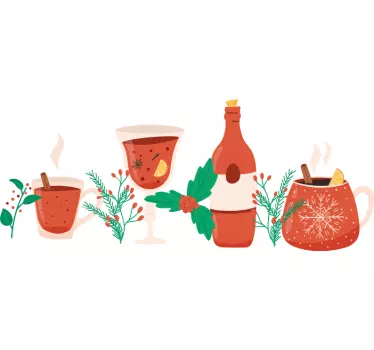 T-shirt dia da mãe bebidas quentes e confortáveis - TenStickers