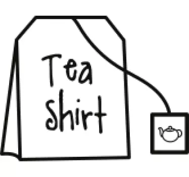 T-shirt humor inspirado em chá - TenStickers