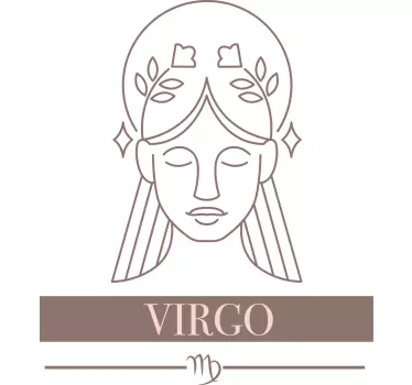 T-shirt símbolo do zodíaco virgem - TenStickers