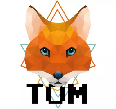 T-shirt crianças ilustração de personagem de raposa - TenStickers