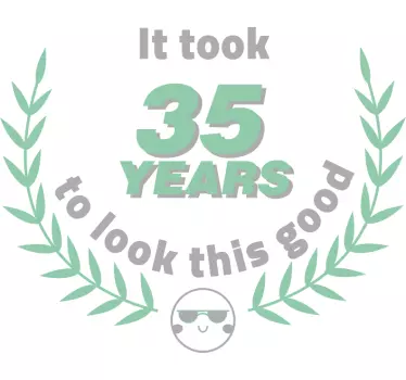 T-shirt comemoração de 35 anos - TenStickers