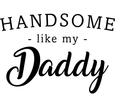 T-shirt bebé bonito como o papá - TenStickers