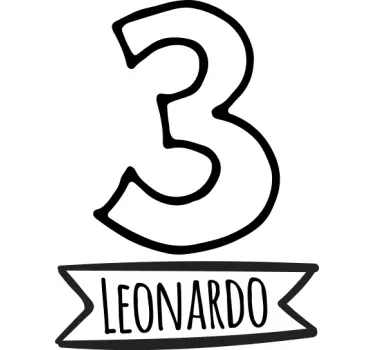 t-shirts personalizadas de aniversário para crianças com nome - TenStickers