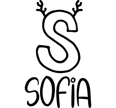 T-shirt bebé sofia com chifres - TenStickers