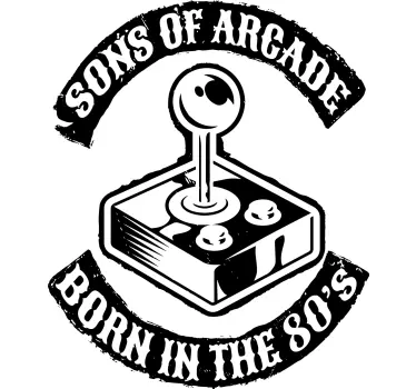 T-shirt jogadores de arcade dos anos 80 unam-se - TenStickers