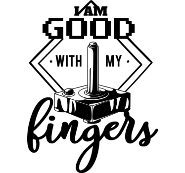 T-shirt boa com meus dedos - TenStickers