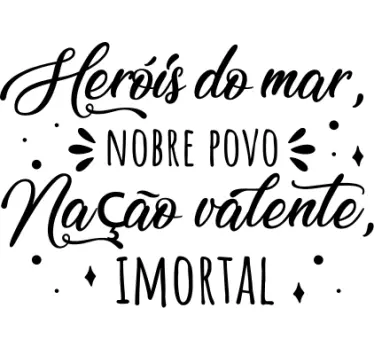 t-shirt com frases do hino de portugal - TenStickers