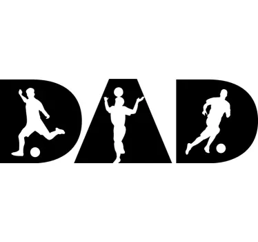 Pai e filho jogadores de futebol pai e filho camisas combinando - TenStickers