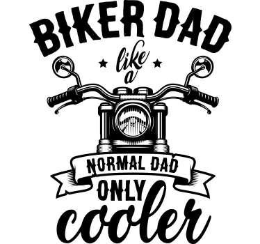 t-shirt do dia dos pais do pai motociclista - TenStickers