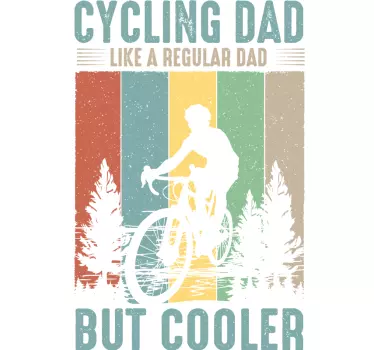 t-shirt dia dos pais ciclismo pai - TenStickers