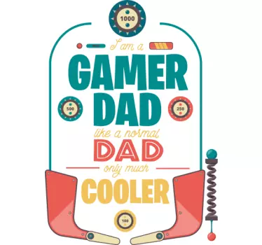 t-shirt para o dia dos pais do pai gamer - TenStickers