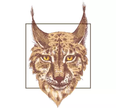 t-shirt cara de lince ibérico - TenStickers