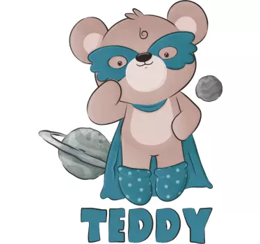 t-shirts infantis herói urso - TenStickers