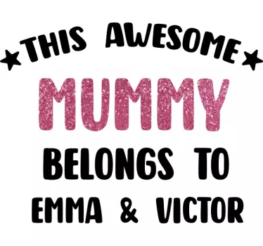 T-shirt a minha mamã incrível - TenStickers
