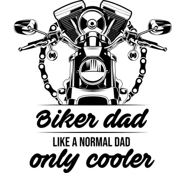 T-shirt para pai motociclista - TenStickers