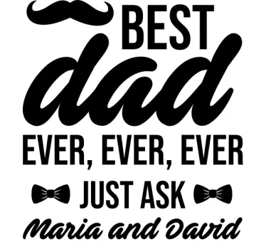 T-shirt para o melhor pai de sempre - TenStickers