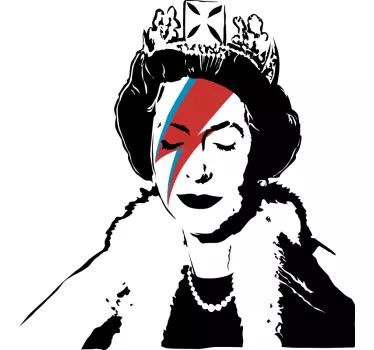 Sweatshirt Rainha da Inglaterra estilo Banksy - TenStickers