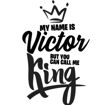 T-shirt personalizado chame-me rei - TenStickers