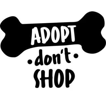 T-shirt adote, não compre - TenStickers