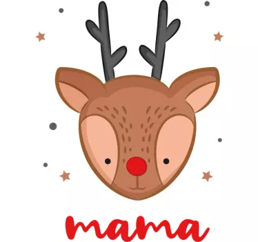 T-shirt natal personalizável renas de NatalEstas renas personaliz - TenStickers