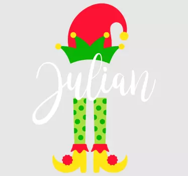 T-shirt natal família elfa - TenStickers