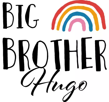 T-shirt para personalizar irmãos arco-íris - TenStickers