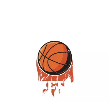 T-shirt basquete é meu jogo - TenStickers
