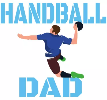 T-shirt pai de handebol - TenStickers