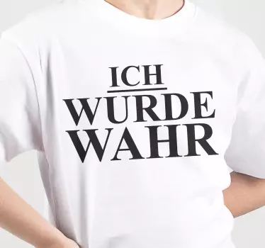 T-shirt declaração de desejos realizados - TenStickers
