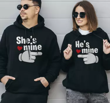Ela é minha combinando camisas para casais - TenStickers