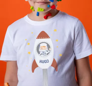 Astronauta com T-shirtrocket kids - TenStickers