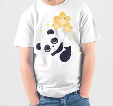 Bebê panda com T-shirtinfantil de balão - TenStickers