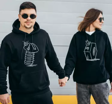 Camisola para casal de parafuso e porca - TenStickers