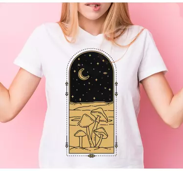 Cogumelo em t-shirt de produtode paisagem - TenStickers