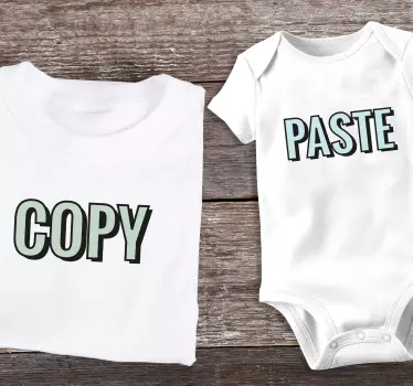 Copiar colar pai e filho combinando camisas - TenStickers
