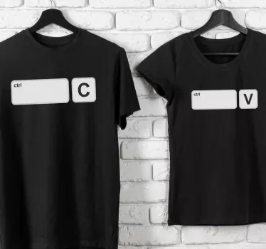Copiar e colar comandos pai e filho combinando camisas - TenStickers