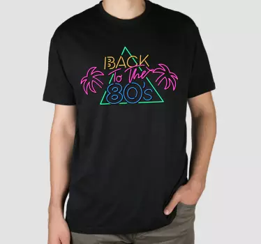 De volta à t-shirt com o logotipo dos anos 80 - TenStickers