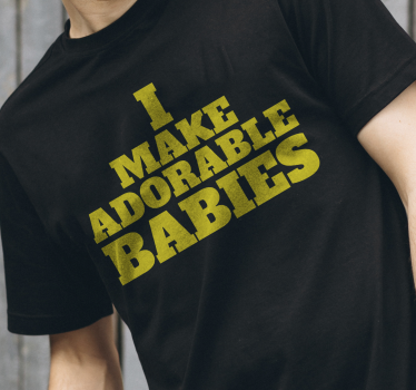 Eu faço uma t-shirt adorável para casais de bebês - TenStickers