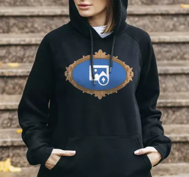Hoodie Preto Personalizável - Crie o Seu Estilo Único - TenStickers