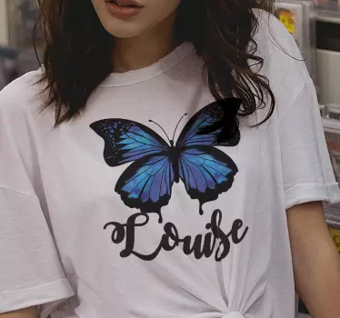 Linda e colorida t-shirt borboleta - TenStickers