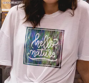 Olá t-shirt da natureza - TenStickers