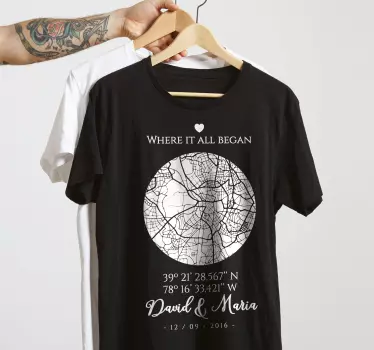 Onde tudo começou combinando camisas para casais - TenStickers
